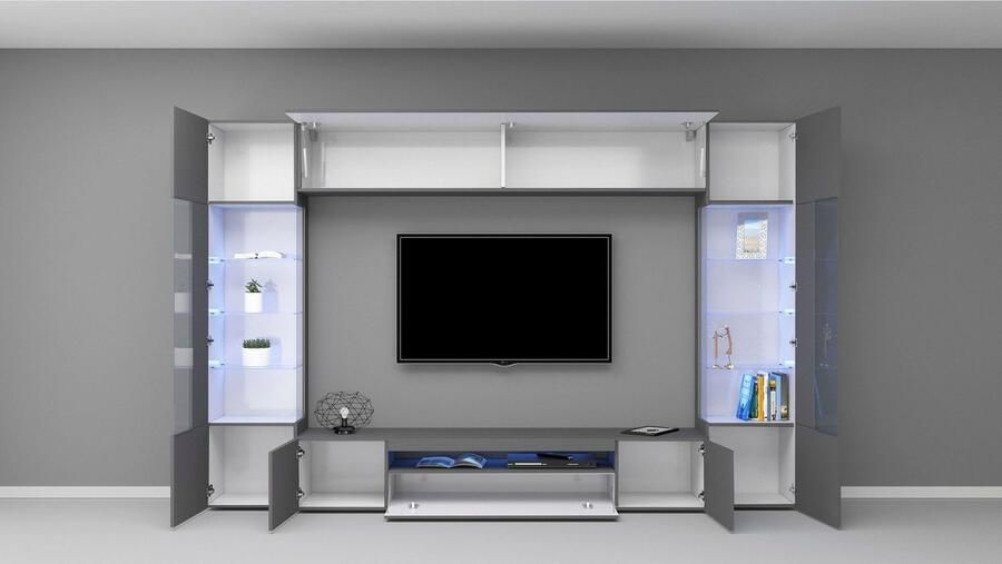 INOSIGN Wandmeubel New Egypt bestaande uit 2 opbergvitrines 1 lowboard 1 hangkast (4 stuks) - Foto 5