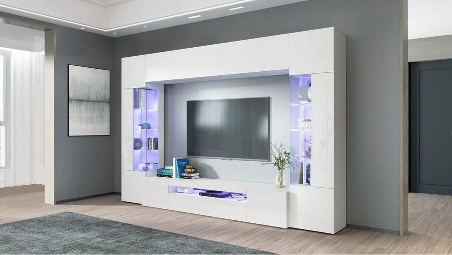 INOSIGN Wandmeubel New Egypt bestaande uit 2 opbergvitrines 1 lowboard 1 hangkast (4 stuks) - Foto 3