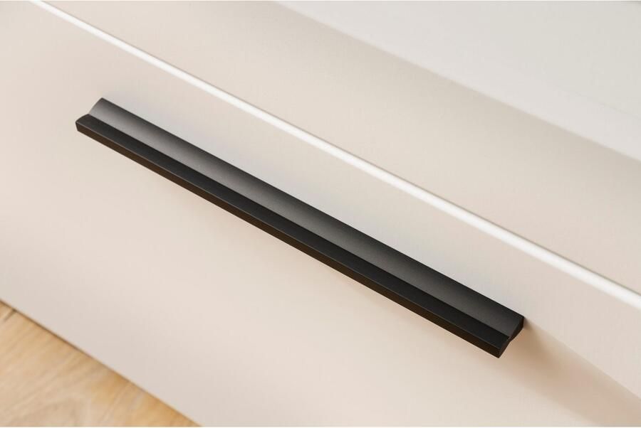 INOSIGN Tv-meubel Salerno moderne onderkast commode in wit met Eiken Evoke decor Metalen handgrepen voldoende opbergruimte veelzijdig inzetbaar 205 cm breed - Foto 4