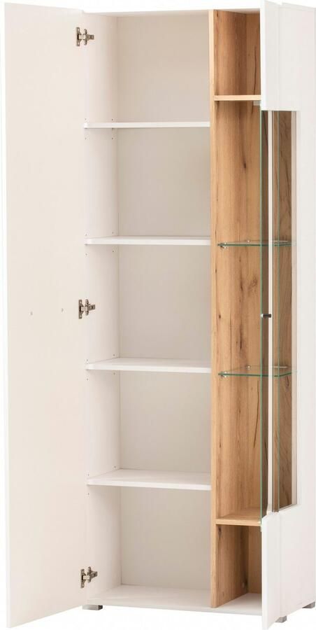 INOSIGN Wandmeubel Salerno moderne wandmeubel woonkamer-set Wit met Eik Evoke Decor (set 4-delig) - Foto 11