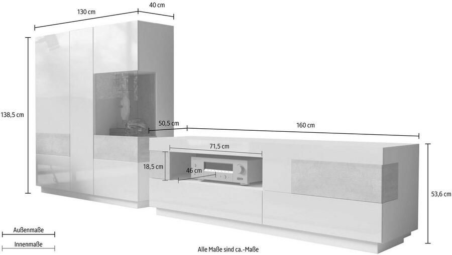 INOSIGN Wandmeubel Silke (set 2-delig) - Foto 1