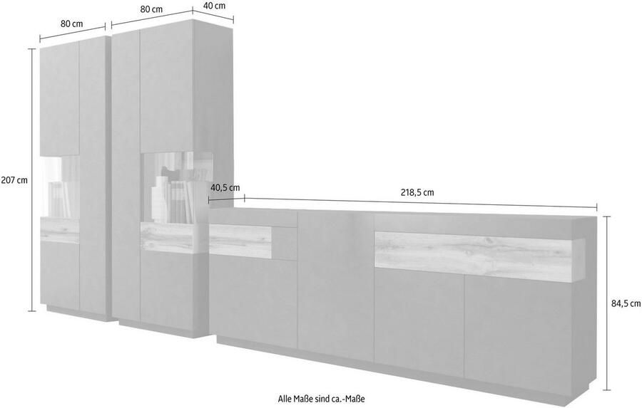 INOSIGN Wandmeubel Silke (set 3-delig) - Foto 2