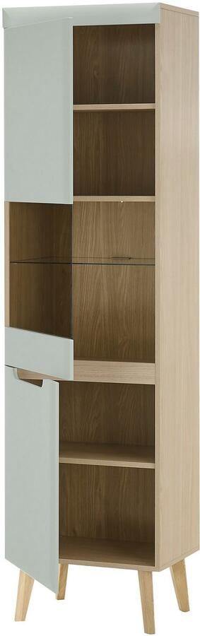 INOSIGN Wandmeubel Torge wandmeubel kastwand mediawand woonkamer-set bevat 2 vitrines 1 lowboard 1 wandplank 343 cm breed (set 4 stuks) - Foto 9