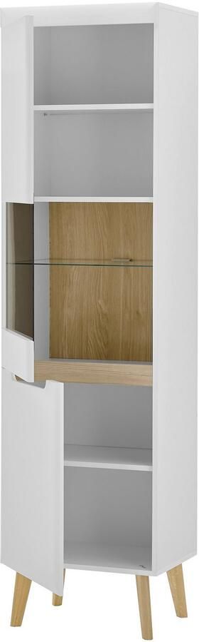 INOSIGN Wandmeubel Torge wandmeubel kastwand mediawand woonkamer-set bevat 1 vitrine 1 lowboard 1 highboard + 1 wandplank 360 cm breed (set 4-delig) - Foto 8