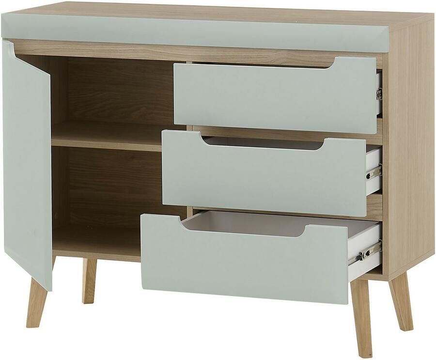INOSIGN Wandmeubel Torge wandmeubel kastwand mediawand woonkamer-set bevat lowboard sideboard highboard + wandplank 361 cm breed (4-delig)