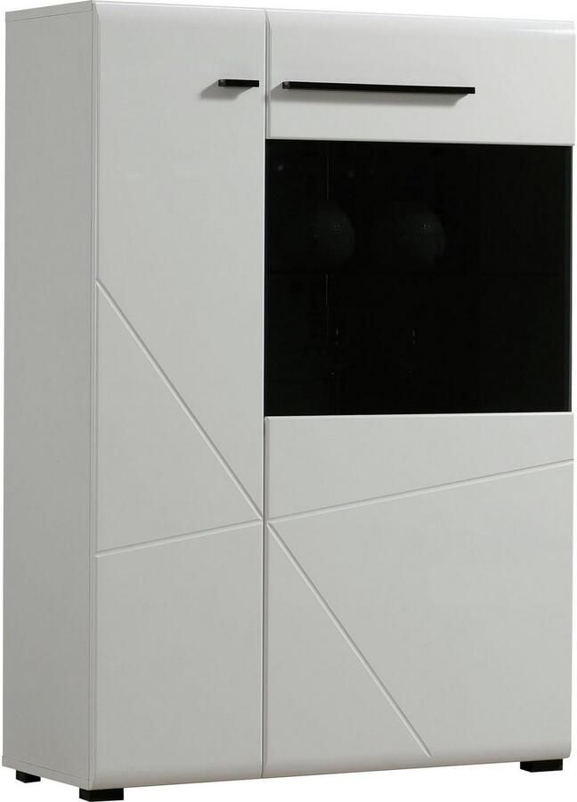 INOSIGN Wandmeubel Trentino inclusief vitrinekast lowboard highboard wandplank en commode (set 5-delig) - Foto 3