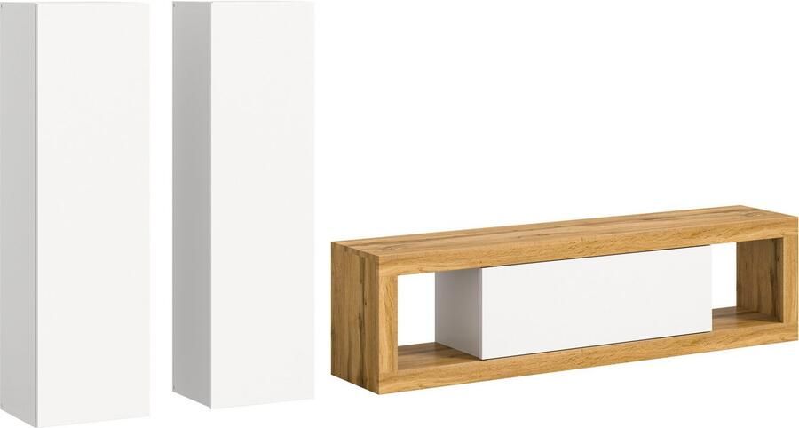 INOSIGN Wandmeubel Trinity Breedte 240 cm 1 Lowboard (staand en hangend monteerbaar)(3-delig) - Foto 6