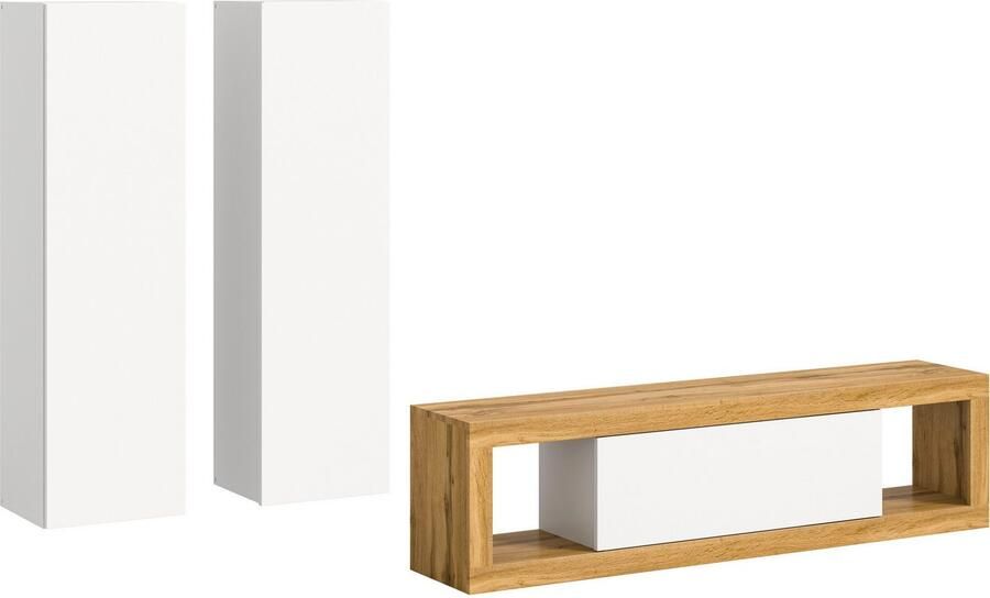 INOSIGN Wandmeubel Trinity Breedte 240 cm 1 Lowboard (staand en hangend monteerbaar)(3-delig) - Foto 5