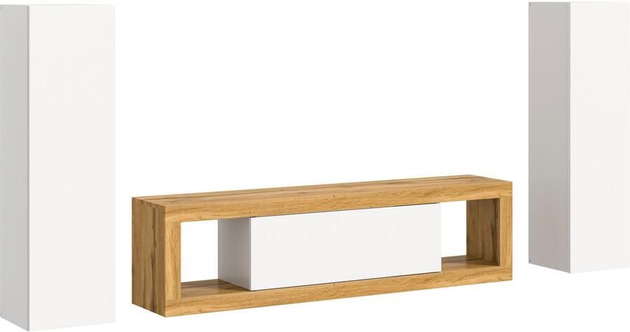 INOSIGN Wandmeubel Trinity Breedte 240 cm 1 Lowboard (staand en hangend monteerbaar)(3-delig) - Foto 7