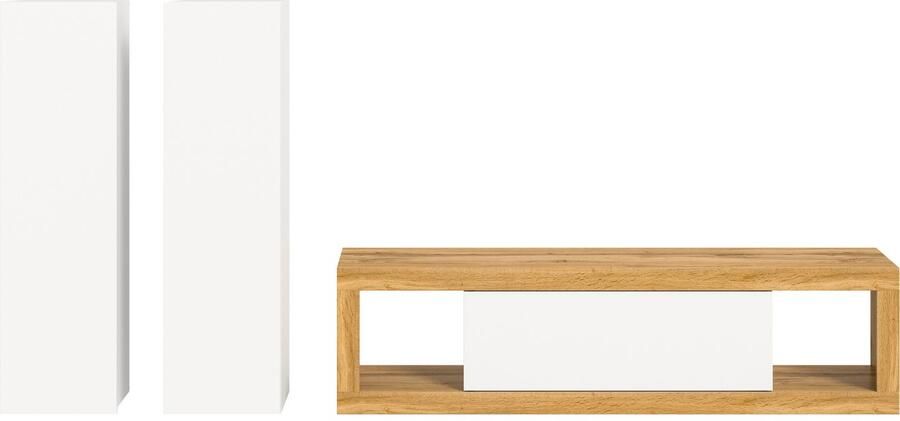 INOSIGN Wandmeubel Trinity Breedte 240 cm 1 Lowboard (staand en hangend monteerbaar)(3-delig) - Foto 9