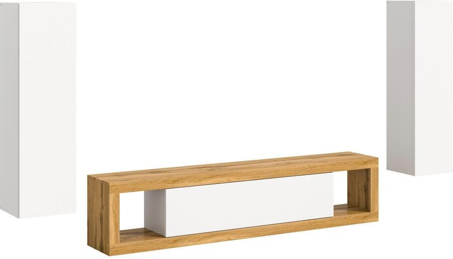 INOSIGN Wandmeubel Trinity Breedte 270 cm 1 Lowboard (staand en hangend monteerbaar)(3-delig) - Foto 4