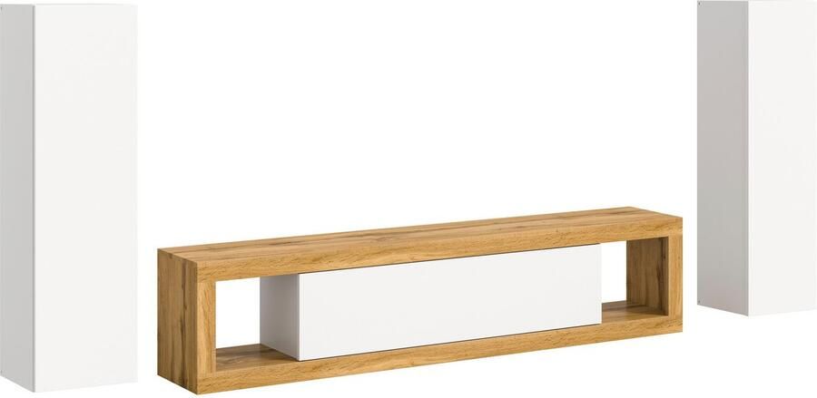 INOSIGN Wandmeubel Trinity Breedte 270 cm 1 Lowboard (staand en hangend monteerbaar)(3-delig) - Foto 7