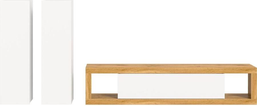 INOSIGN Wandmeubel Trinity Breedte 270 cm 1 Lowboard (staand en hangend monteerbaar)(3-delig) - Foto 9