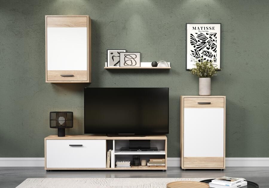 INOSIGN Wandmeubel Valetta incl. lowboard hangkast wandplank en highboard (complete set 4 stuks) - Foto 11