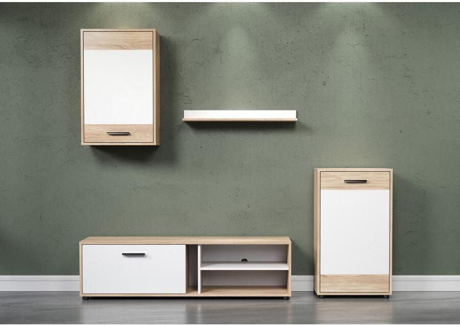 INOSIGN Wandmeubel Valetta incl. lowboard hangkast wandplank en highboard (complete set 4 stuks) - Foto 9
