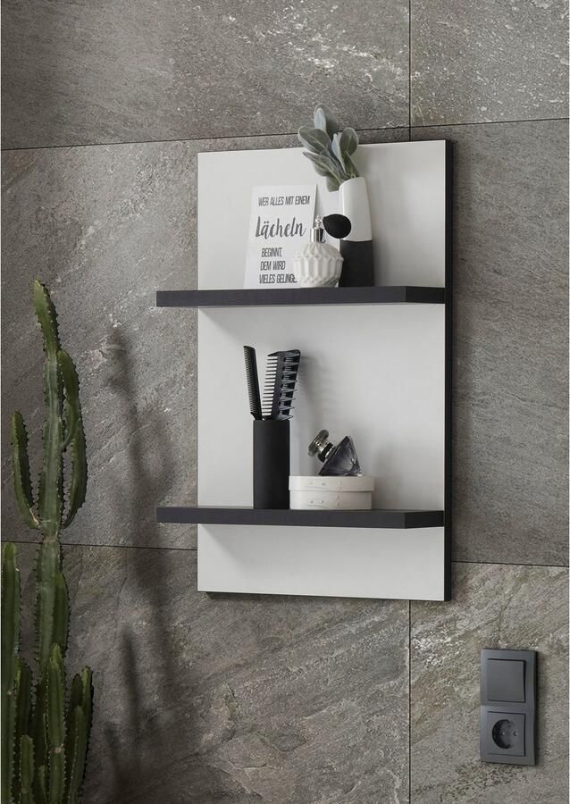 INOSIGN Wandplank Cantara badkamerrek in hoogglans wit wandplank in modern ontwerp - Foto 4