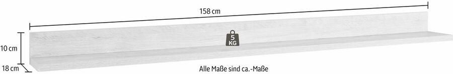 INOSIGN Wandplank Palma Breedte 158 cm - Foto 4
