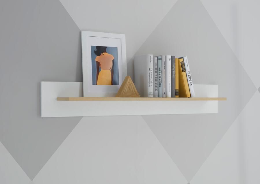 INOSIGN Wandplank Torge wandplank wandhouder hangrek decoratierek scandinavisch design opbergruimte voor kleine ruimtes breedte 107 cm (1 stuk) - Foto 4