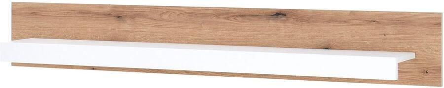 INOSIGN Wandrek Brixen moderne wandplank hangplank met opbergruimte veelzijdig inzetbaar wandrek wit met eiken evoke decor - Foto 4