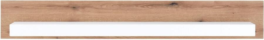 INOSIGN Wandrek Brixen moderne wandplank hangplank met opbergruimte veelzijdig inzetbaar wandrek wit met eiken evoke decor - Foto 5