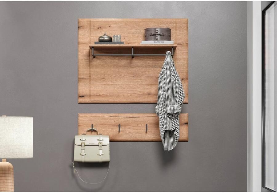 INOSIGN Wandrek Graz Afmetingen (B H D in cm): (91 70 26) kleur: wit hoogglans en eik (1 stuk) - Foto 13