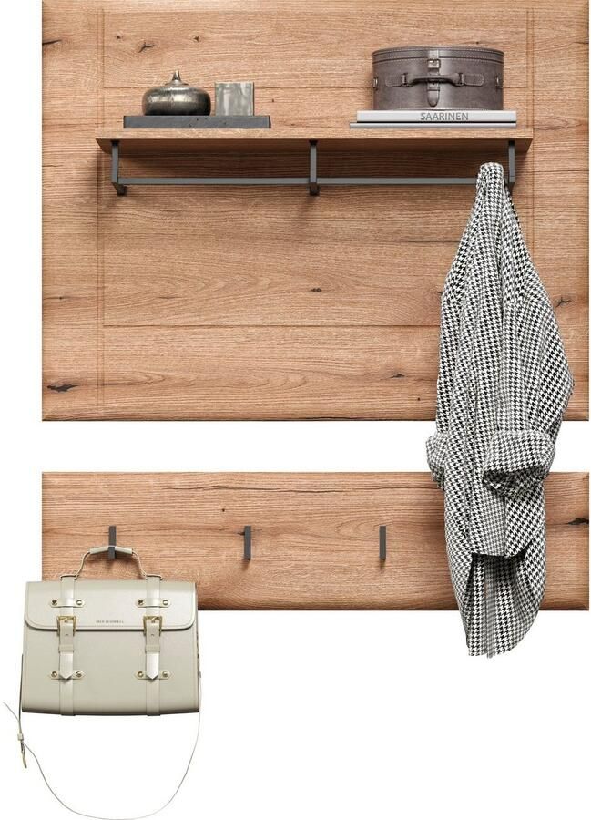 INOSIGN Wandrek Graz Afmetingen (B H D in cm): (91 70 26) kleur: wit hoogglans en eik (1 stuk) - Foto 12