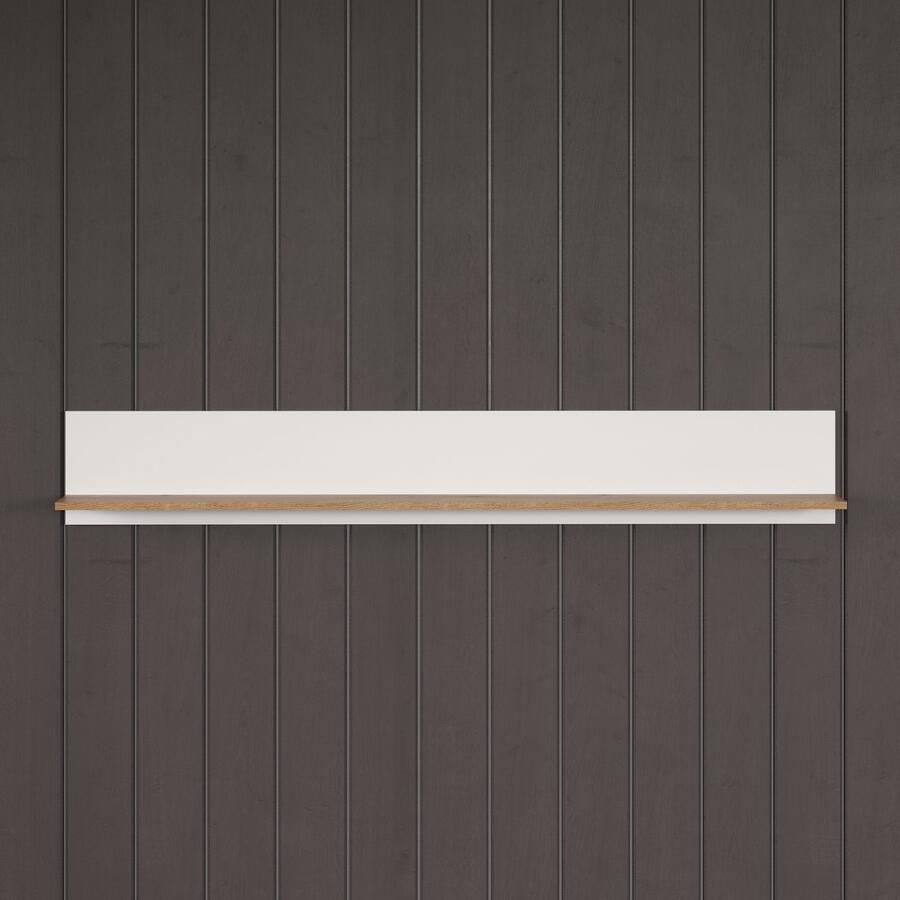 INOSIGN Wandrek Linz royale boekenplank in wit eiken wandplank (b d h) 170 18 25 cm (1 stuk) - Foto 2