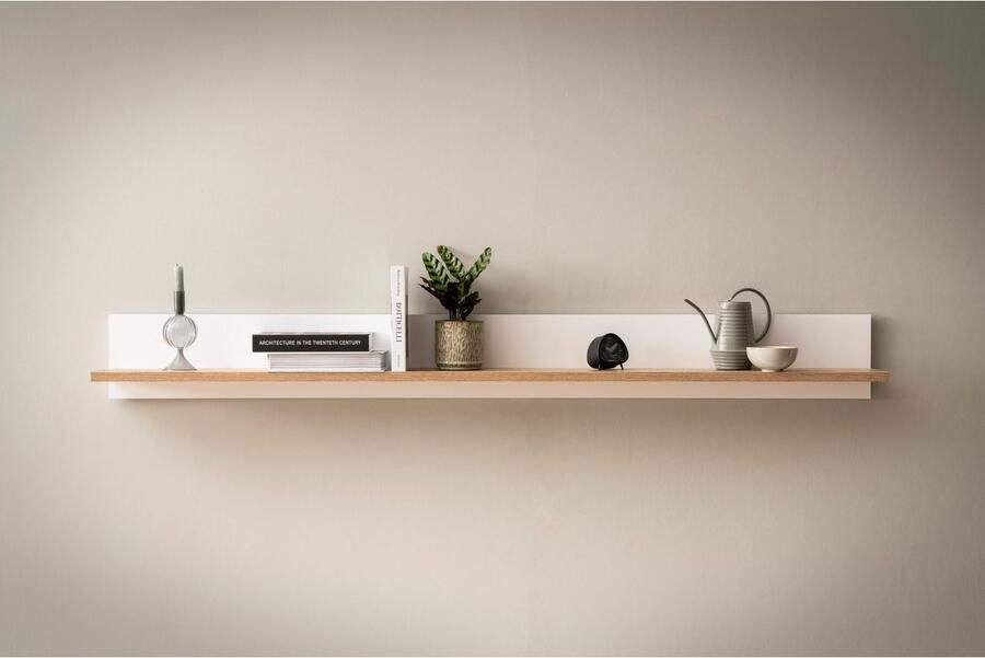 INOSIGN Wandrek Salerno moderne wandplank Wandhouder met opbergruimte 180 cm breed - Foto 5