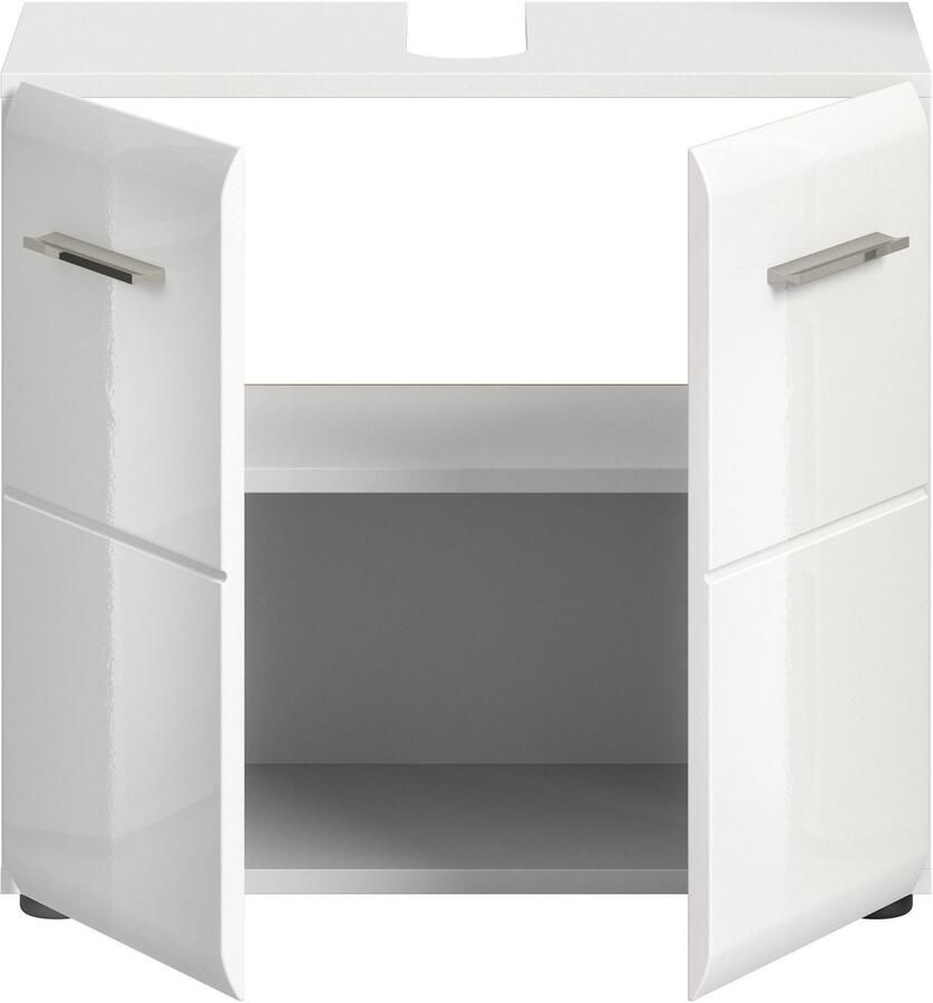 INOSIGN Wastafelonderkast FLORENZ TOPSELLER! Breedte 60 cm 1 legplank 2 vakken met siphonopening badkamermeubels badkast kast commode badkamer - Foto 8