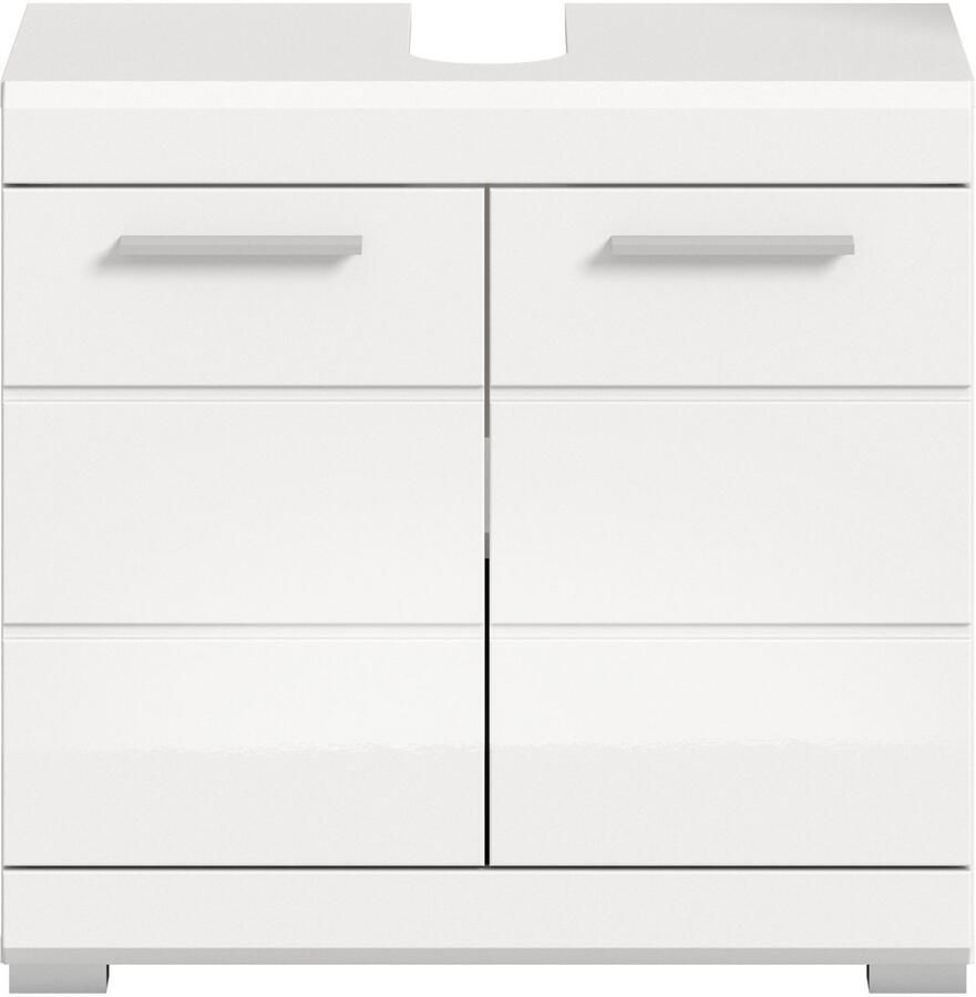 INOSIGN Wastafelonderkast Siena breedte 60 cm 2 deuren 2 vakken met sifonaansluiting MDF-front in verschillende kleuren verkrijgbaar badkamermeubels badkamerkast commode badkamer (1 stuk)