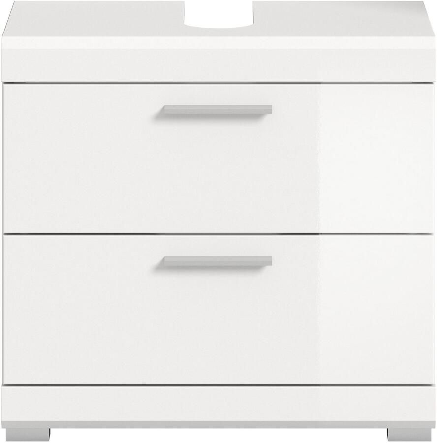 INOSIGN Wastafelonderkast Siena breedte 60 cm 2 deuren 2 vakken met sifonaansluiting MDF-front in verschillende kleuren verkrijgbaar badkamermeubels badkamerkast commode badkamer (1 stuk) - Foto 2