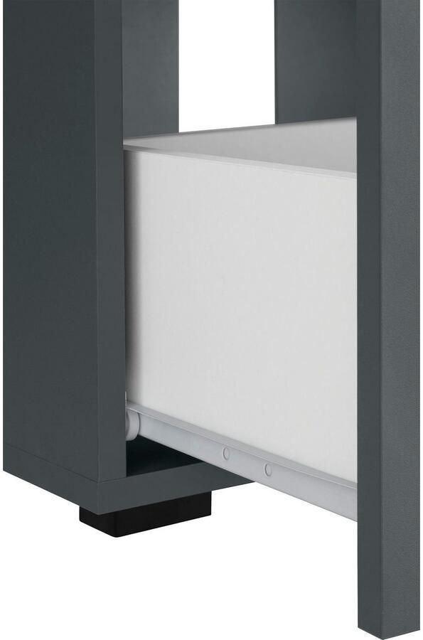 INOSIGN Wastafelonderkast Skara met klep en lade zwarte grepen breedte 60 cm hoogte 55 cm - Foto 6