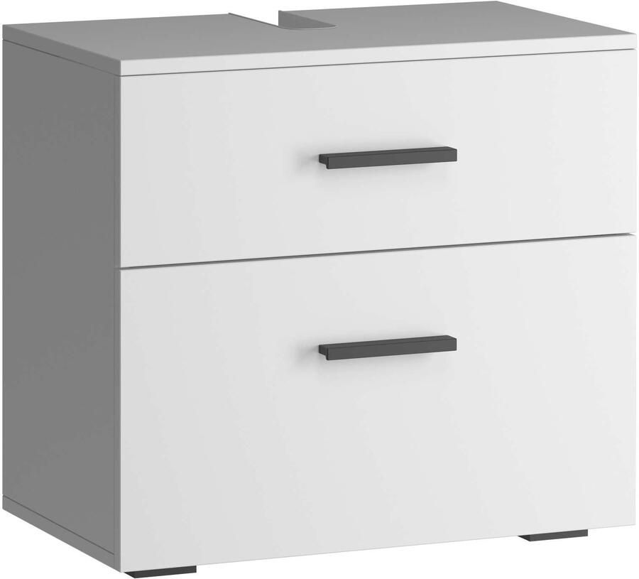 INOSIGN Wastafelonderkast Skara met klep en lade zwarte grepen breedte 60 cm hoogte 55 cm - Foto 9