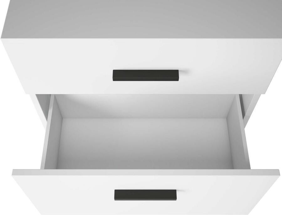 INOSIGN Wastafelonderkast Skara met klep en lade zwarte grepen breedte 60 cm hoogte 55 cm - Foto 6