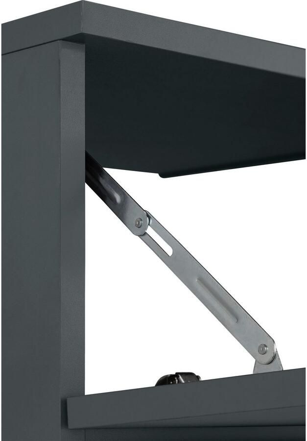 INOSIGN Wastafelonderkast Skara met klep en lade zwarte grepen breedte 80 cm hoogte 55 cm - Foto 7