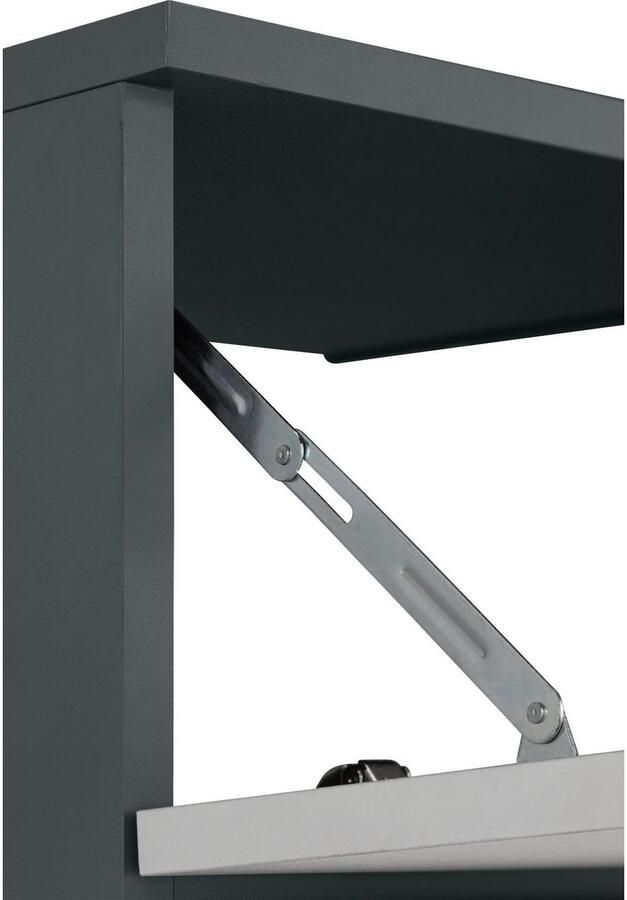 INOSIGN Wastafelonderkast Skara met klep en lade zwarte grepen breedte 80 cm hoogte 55 cm - Foto 12