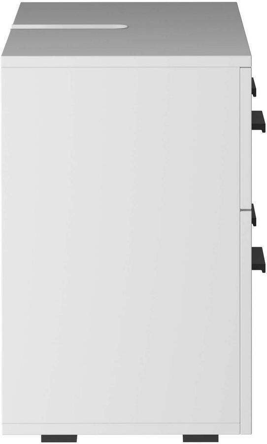 INOSIGN Wastafelonderkast Skara met klep en lade zwarte grepen breedte 80 cm hoogte 55 cm - Foto 6