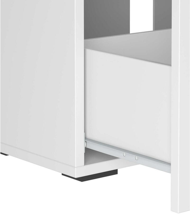 INOSIGN Wastafelonderkast Skara met klep en lade zwarte grepen breedte 80 cm hoogte 55 cm - Foto 2