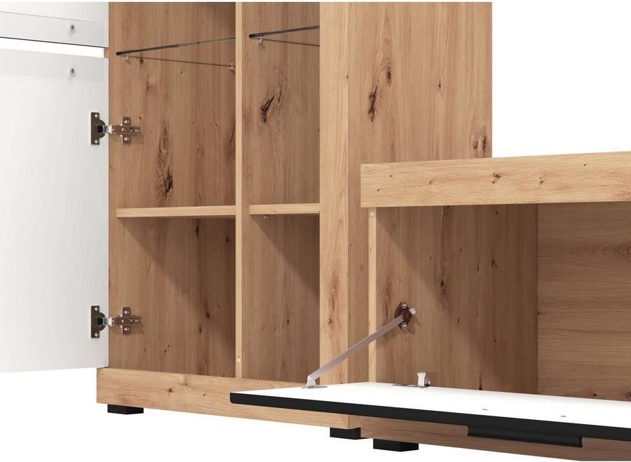 INOSIGN Woonkamerset Rosso woonwand mediawand aanbouwwand voor TV tot 60' breedte 267 cm (complete set 4-delig) - Foto 5