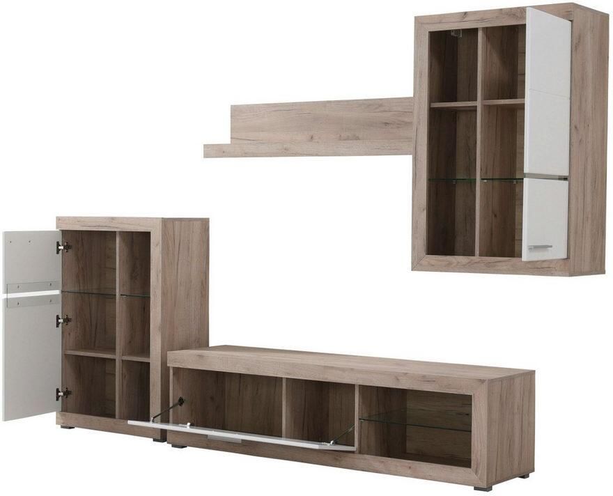 INOSIGN Woonkamerset Rosso woonwand mediawand aanbouwwand voor TV tot 60' breedte 267 cm (complete set 4-delig) - Foto 2