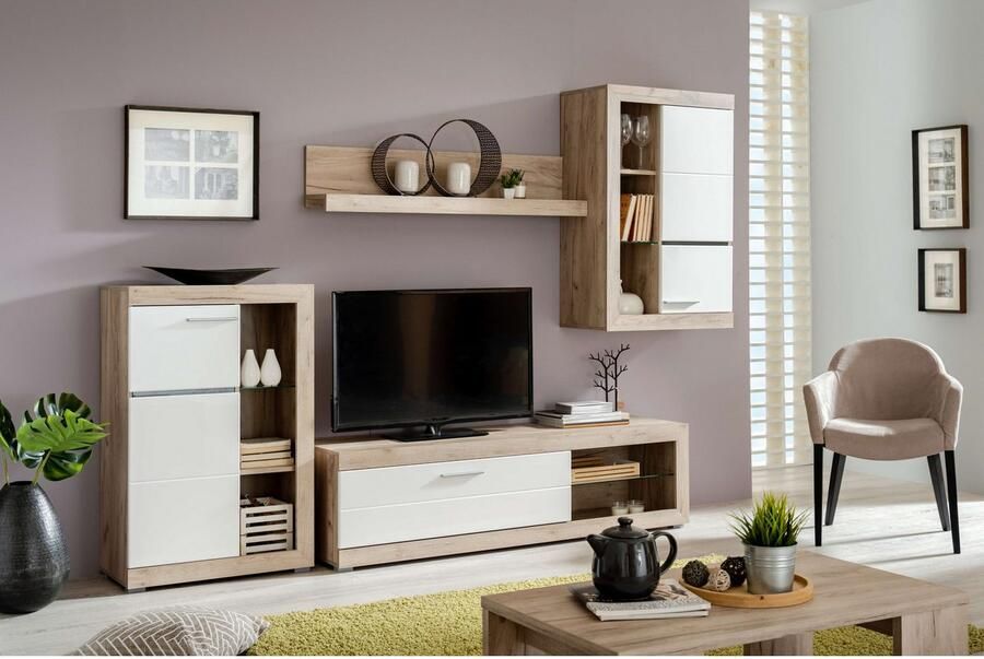 INOSIGN Woonkamerset Rosso woonwand mediawand aanbouwwand voor TV tot 60' breedte 267 cm (complete set 4-delig) - Foto 10