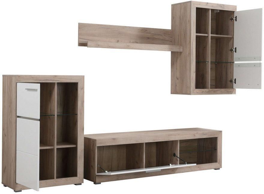 INOSIGN Woonkamerset Rosso woonwand mediawand aanbouwwand voor TV tot 60' breedte 267 cm (complete set 4-delig) - Foto 4