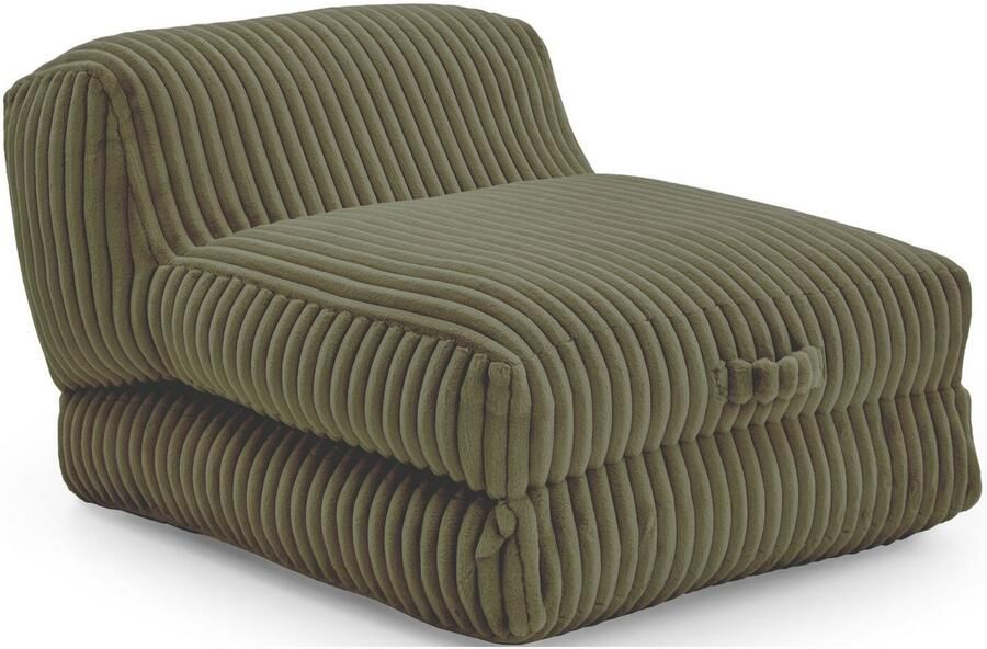 INOSIGN XXL-fauteuil Pia Loungestoel in Megacord 2 maten slaapfunctie en poef voetenbank functie - Foto 2