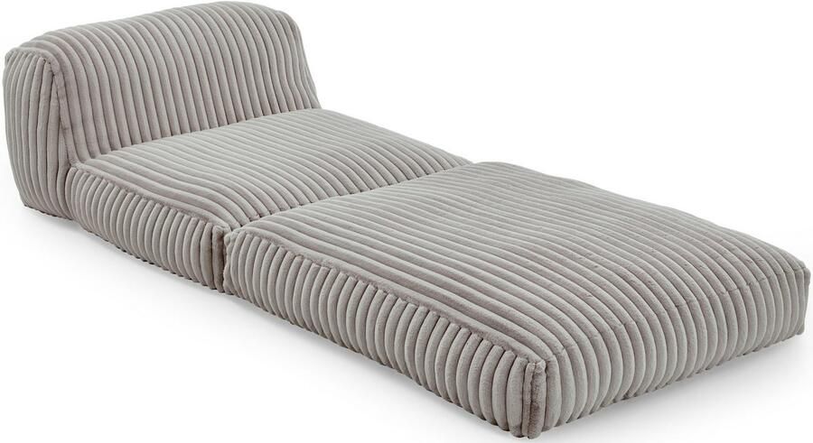 INOSIGN XXL-fauteuil Pia Loungestoel in Megacord 2 maten slaapfunctie en poef voetenbank functie - Foto 5