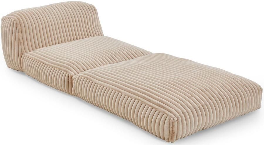 INOSIGN XXL-fauteuil Pia Loungestoel in Megacord 2 maten slaapfunctie en poef voetenbank functie - Foto 5