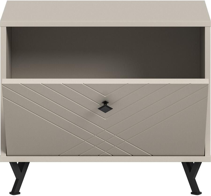 INOSIGN Zitbank Mento Breedte 57 cm 1 Deurtje 1 Vak metalen knopgreep & Y-voeten - Foto 2