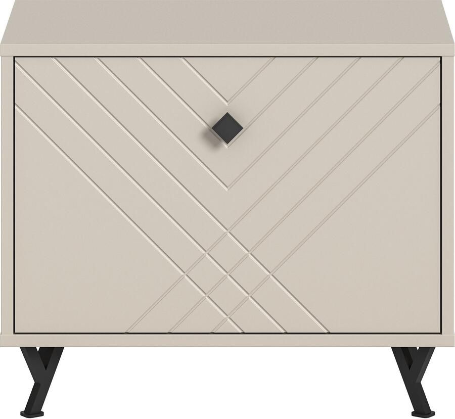 INOSIGN Zitbank Mento Breedte 57 cm 1 Deurtje 1 Vak metalen knopgreep & Y-voeten - Foto 3