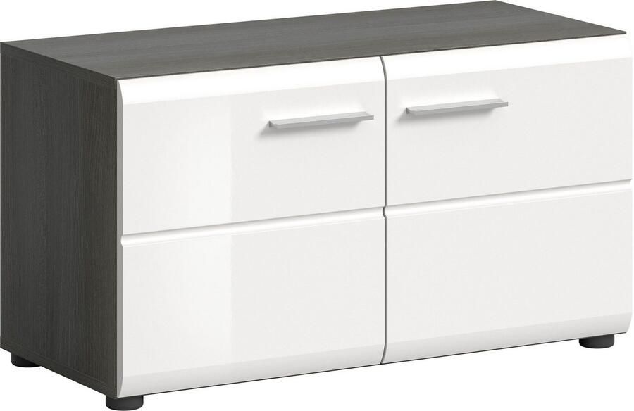 INOSIGN Zitbank Rumba Breedte 80cm Hoogglans Front 2 deuren 2 legplanken 4 vakken - Foto 9