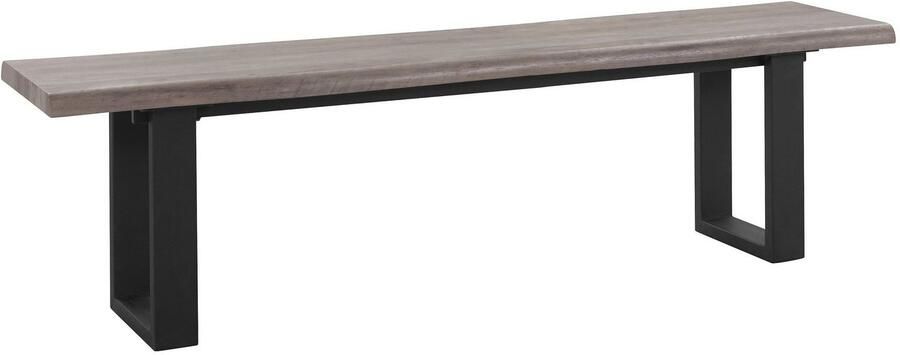 INOSIGN Zitbank Selina met mooi metalen frame en van folie voorziene hout-look op het zitoppervlak - Foto 2