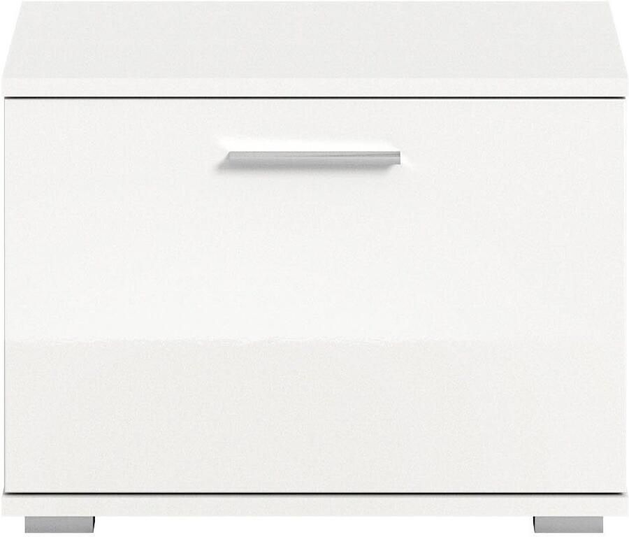 INOSIGN Zitbank Valge Breedte 55 cm 1 Deurtje 1 Plank 2 Vakken Bank schoenenbank garderobenbank halbank gangbank opbergbank